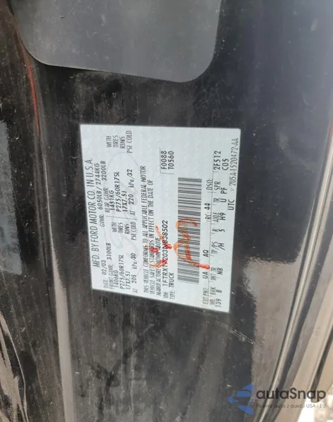 2003 Ford F150 from USA, damaged, VIN 1FTRX17203NB38502